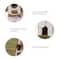 Glitzhome® 11" Hanging Wood Green Roof Garden Decorative Birdhouse